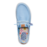 Hey Dude Womens Wendy Funk  Floral Shoes In Blue