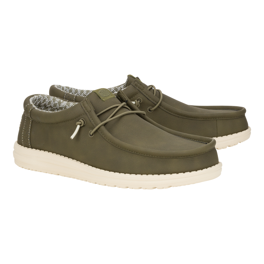 Hush Puppies Mens Olive Arlo Cow Nubuck Shoe