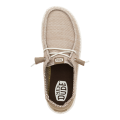 Hey Dude Ladies Wendy Stretch Sox Shoes In Walnut