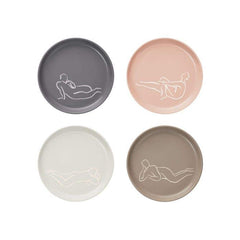 Carrol Boyes Side Plate Set Of 4 Luxe Loungers Assorted