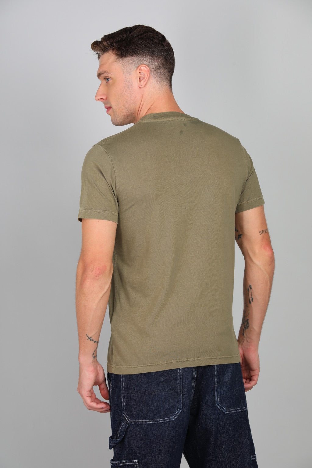 Diesel Mens Knit Top T-Shirt In Khaki