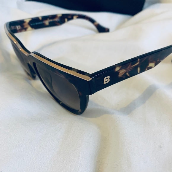 Balenciaga Womens Tort Frame Sunglasses In Tortoise Brown