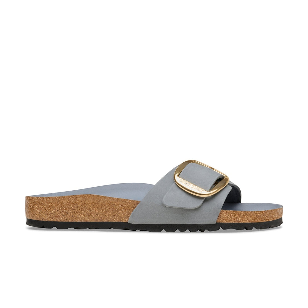 Birkenstock Unisex Madrid Big Buckle Leoi Shoes In Black