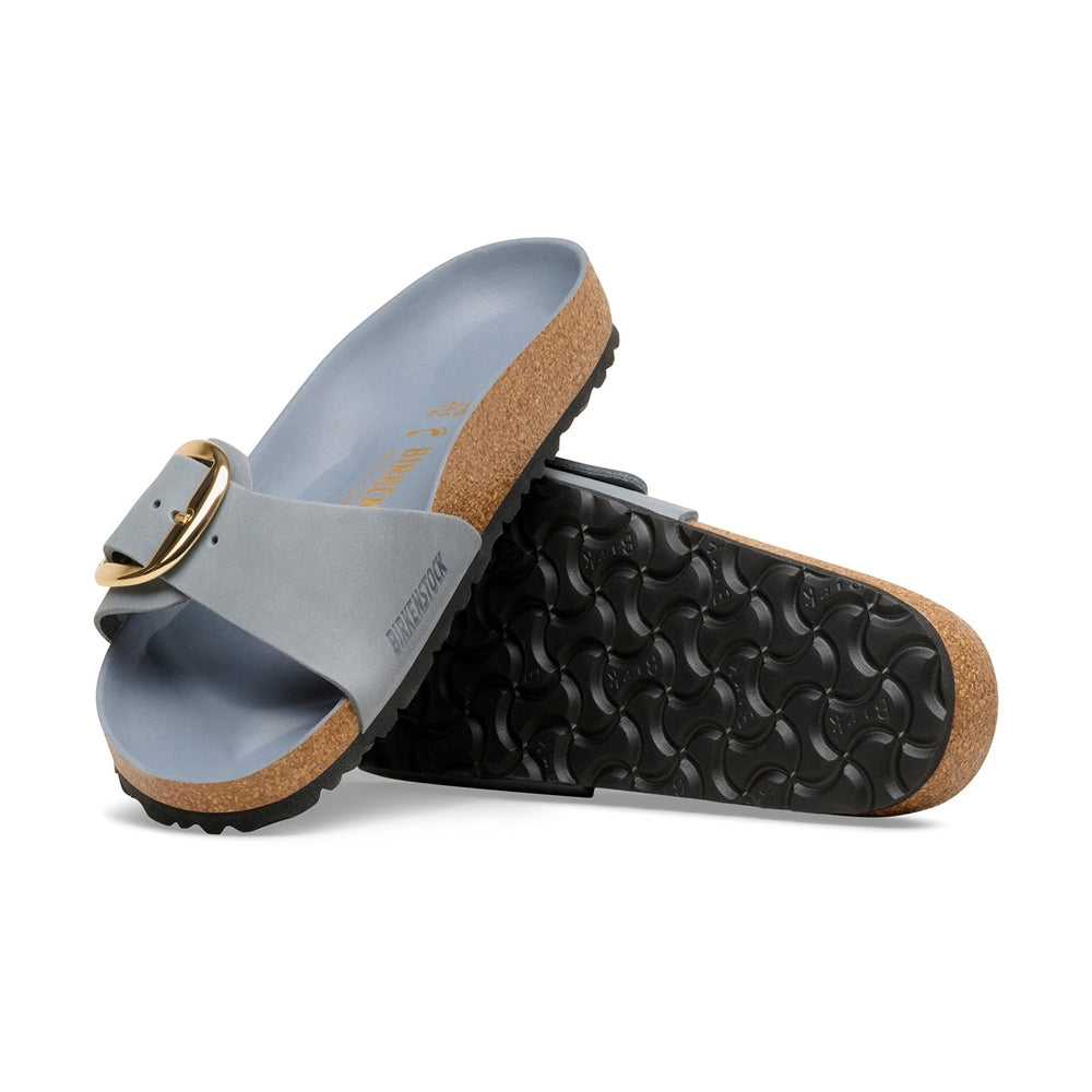 Birkenstock Unisex Madrid Big Buckle Leoi Shoes In Black