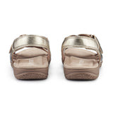 Hotter Ladies Maple Shoes Gold Silver