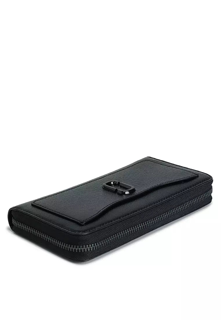 Marc Jacobs Womens Snapshot Continental Wallet In Black