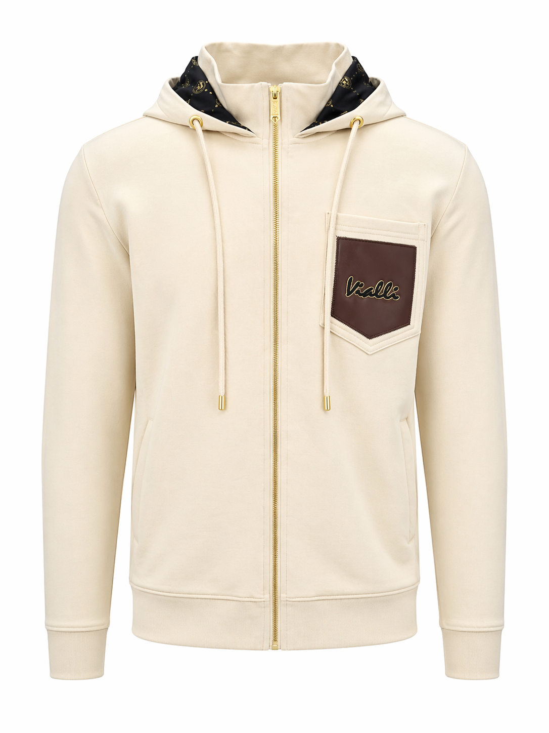 Vialli Mens Mariot Hoodie In Cream