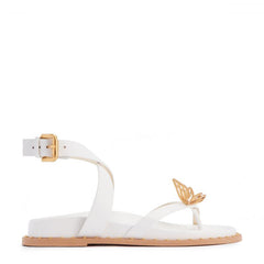 Sophia Webster Sss24130 Mariposa Comfort Sandal White/Gold