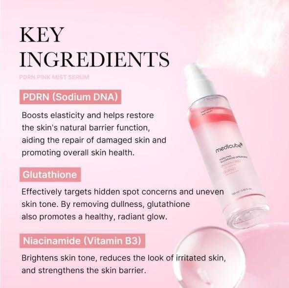 Medicube PDRN Pink Glutathione Serum Mist