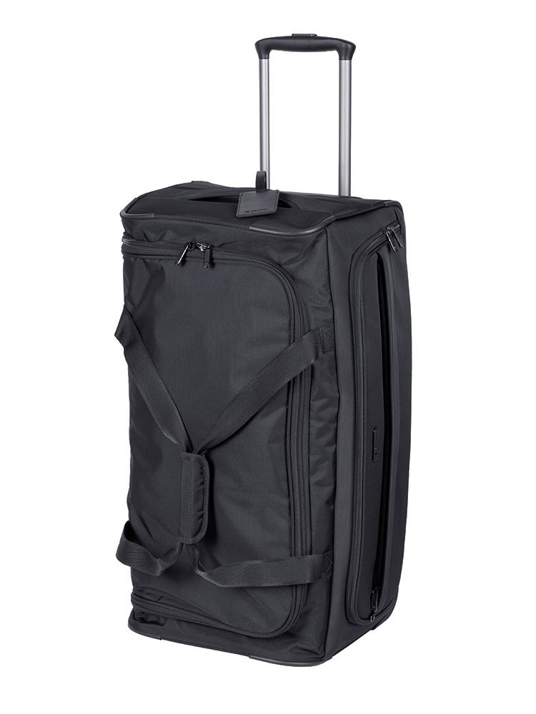 Cellini Microlite Trolley Duffel Bag In Black