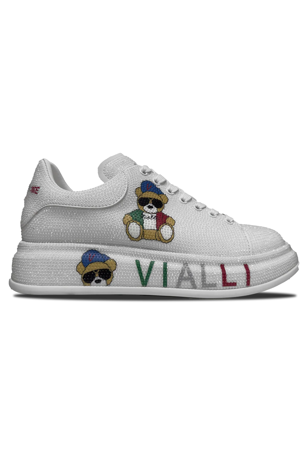 Vialli Mens Medhi Sneakers In White