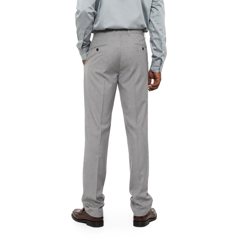 Polo Mens Custom Fit Trouser In Light Grey