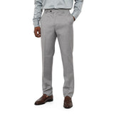 Polo Mens Custom Fit Trouser In Light Grey