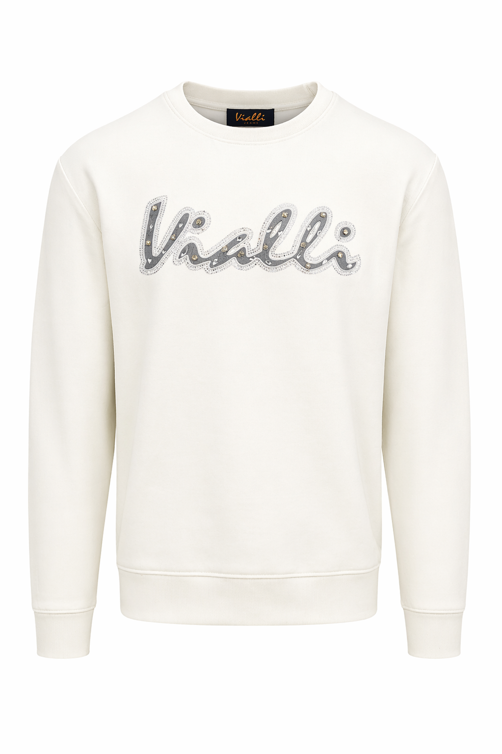 Vialli Mens Merc Sweatshirt In White