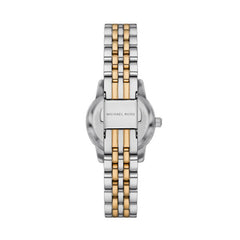 Micheal Kors Womens Lexington Watch And Bracelet Set In Gold And Silver