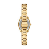Micheal Kors Womens Chelsea 3 Hand Watch In Gold/Beige Diamond Dial