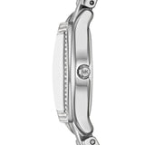 Micheal Kors Womens Chelsea 3 Hand Stainless Steel Watch In Silver/Blue Dial