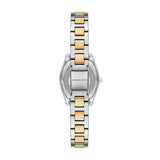 Micheal Kors Womens Chelsea 3 Hand Two Tone Watch In Silver/Gold/White Dial