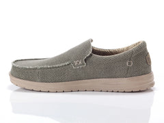 Hey Dude Mens Mikka Braided Shoes In Olive Grey