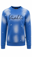 Vialli Mens Mission Sweatshirt In Blue