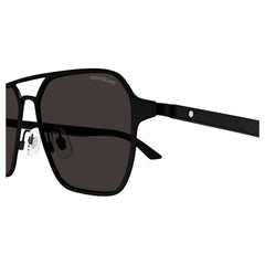 Mont Blanc Unisex Sunglasses In Black