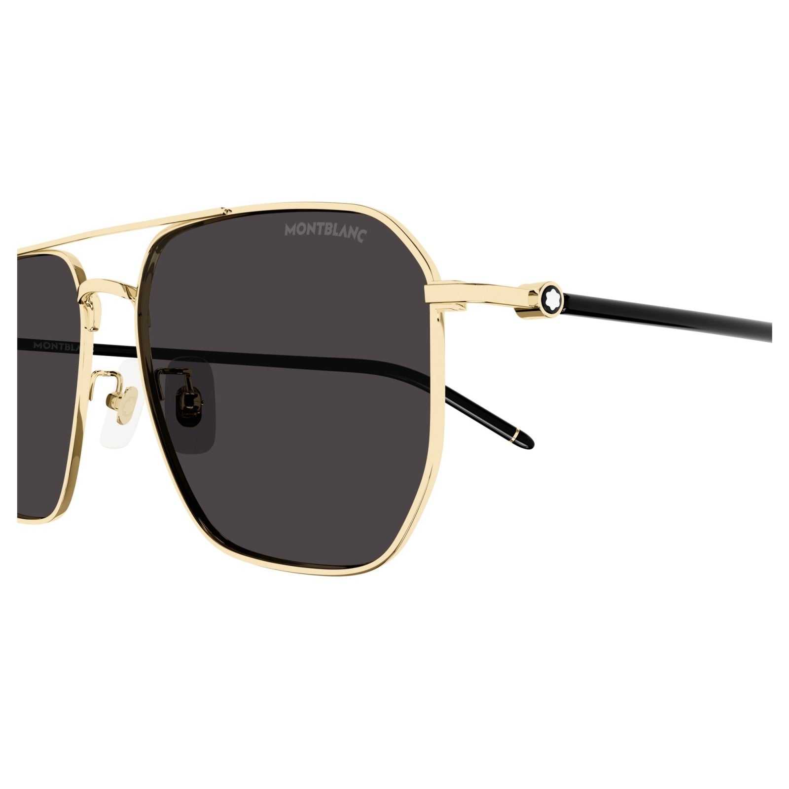Mont Blanc Sunglasses For Men In Light Gold