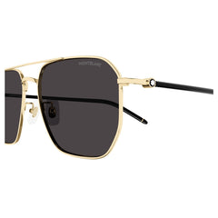 Mont Blanc Sunglasses For Men In Light Gold