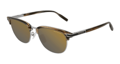 Montblanc Sunglass Man Grey Silver Gold MB0040S-008