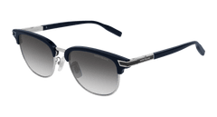 Montblanc Sunglass Man Blue Silver Grey MB0040S-003