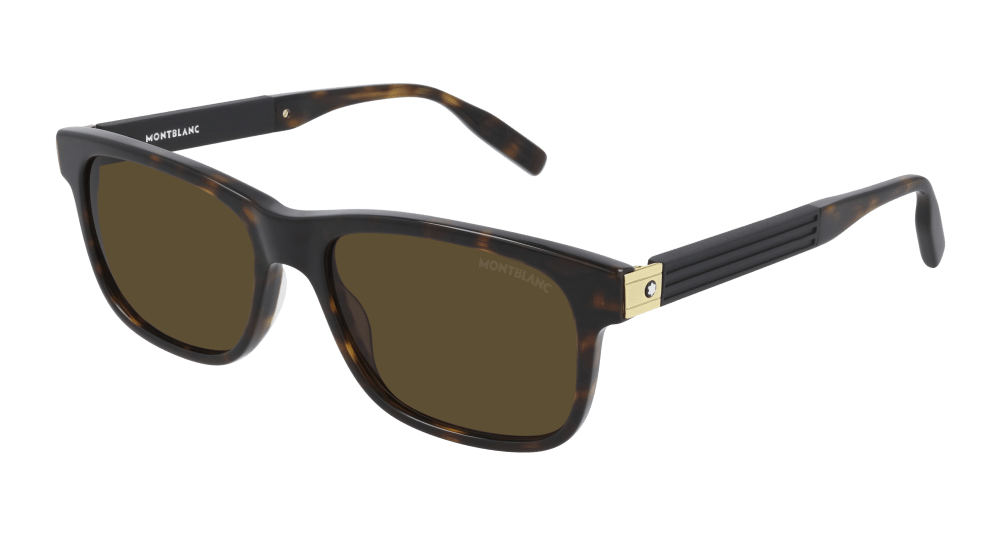 Montblanc Sunglass Man Havana Brown MB0163S-002