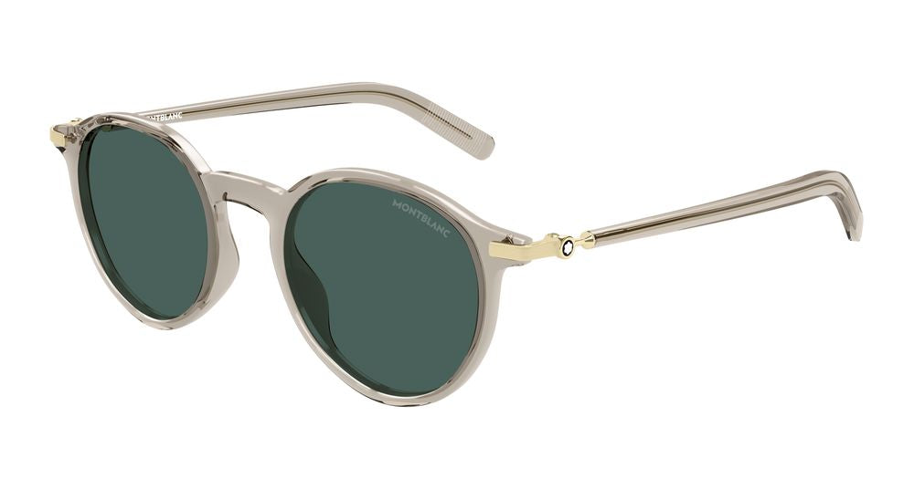 Montblanc Sunglasses Mens In Beige Gold Green MB0461S-004