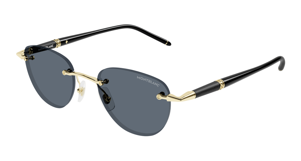 Montblanc Sunglasses Mens In Gold Black Grey MB0412S-001