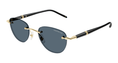 Montblanc Sunglasses Mens In Gold Black Grey MB0412S-001