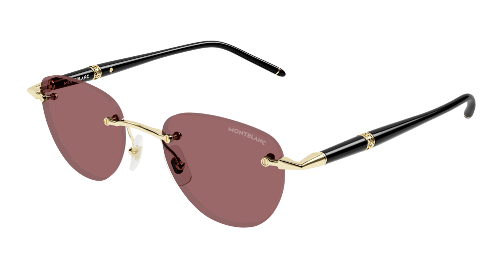 Montblanc Sunglasses Mens In Gold Black Orange MB0412S-003