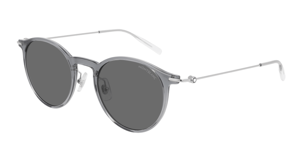 Montblanc Sunglass Man Grey Silver MB0097S-001