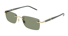 Montblanc Sunglass Man Gold Grey Green MB0344S-005