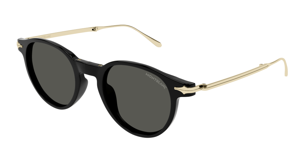 Montblanc Sunglasses Mens In Black Gold Grey MB0407S-001