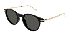 Montblanc Sunglasses Mens In Black Gold Grey MB0407S-001