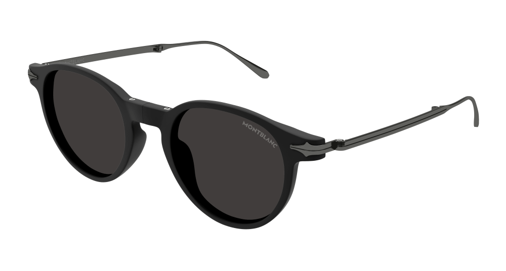 Montblanc Sunglasses Mens In Black Ruthenium Grey MB0407S-002