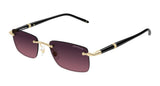 Montblanc Sunglasses Mens In Gold Black Grey MB0344S-009