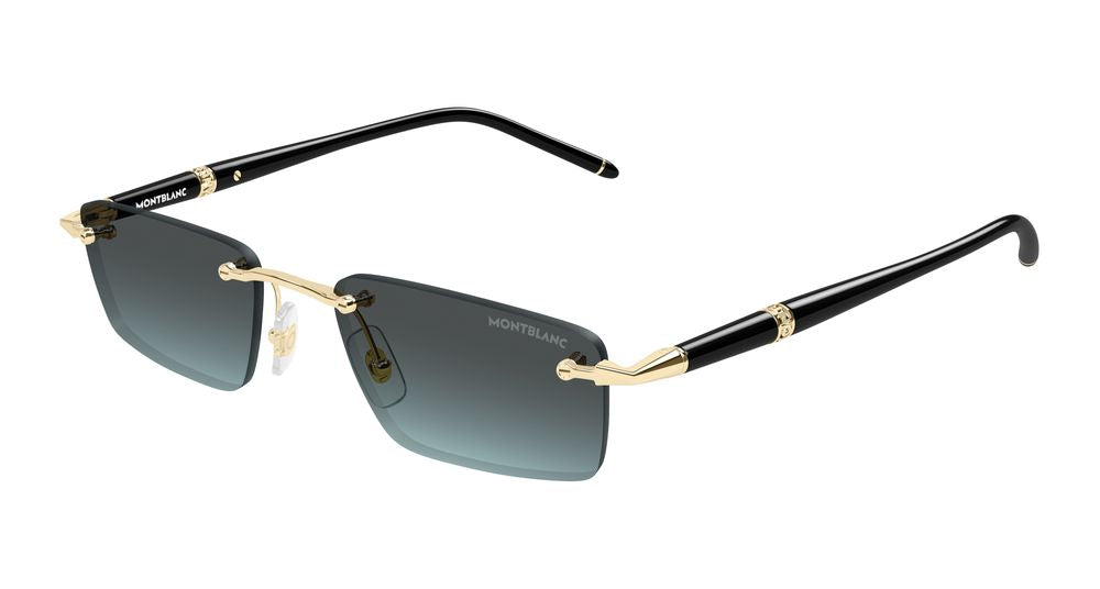Montblanc Sunglasses Mens In Gold Black Grey MB0484S-004