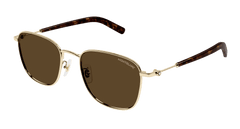Montblanc Sunglasses Mens In Gold Brown MB0392SA-004