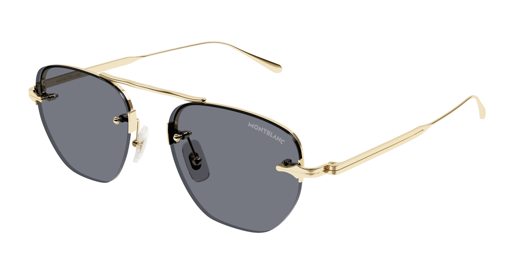 Montblanc Sunglasses Mens In Gold Grey MB0404S-001