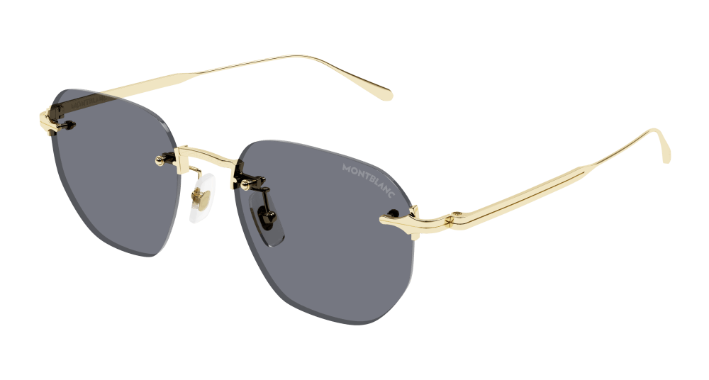 Montblanc Sunglasses Mens In Gold Grey MB0405S-001