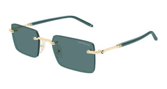 Montblanc Sunglasses Mens In Gold Green MB0482S-004