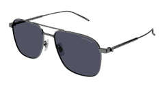 Montblanc Sunglass Man Ruthenium Blue MB0214S-004