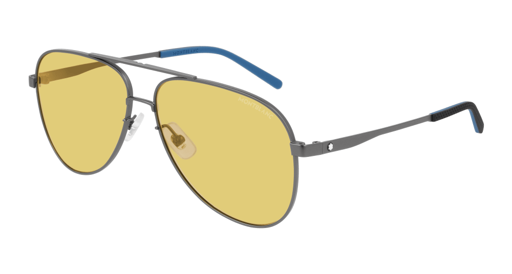 Montblanc Sunglass Man Ruthenium Yellow MB0103S-004