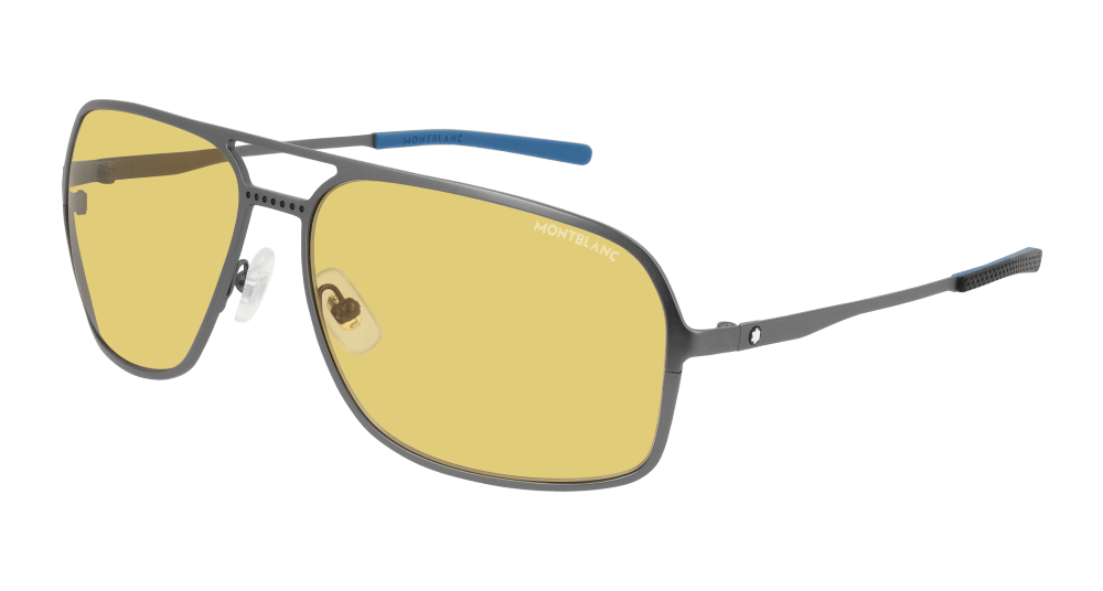 Montblanc Sunglass Man Ruthenium Yellow MB0104S-004