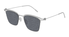 Montblanc Sunglass Man Silver Smoke MB0080S-005