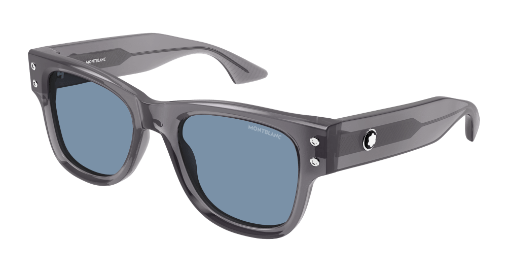 Montblanc Sunglasses Mens In Grey Light Blue MB0381S-004